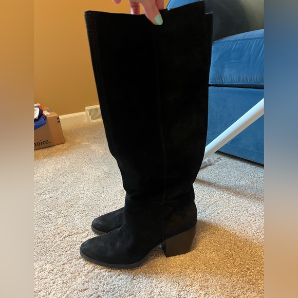 Naturalizer Fae Black Suede Knee High Boot 8M - Picture 8 of 9